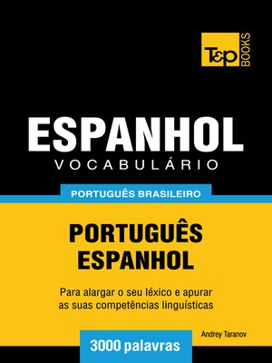 cover image of Vocabulário Português Brasileiro-Espanhol